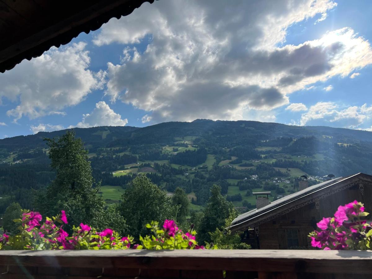 Ferienwohnung Gamsbock Panorama View Balkon, Gartensauna, Garten, Grillplatz Stumm Bagian luar foto