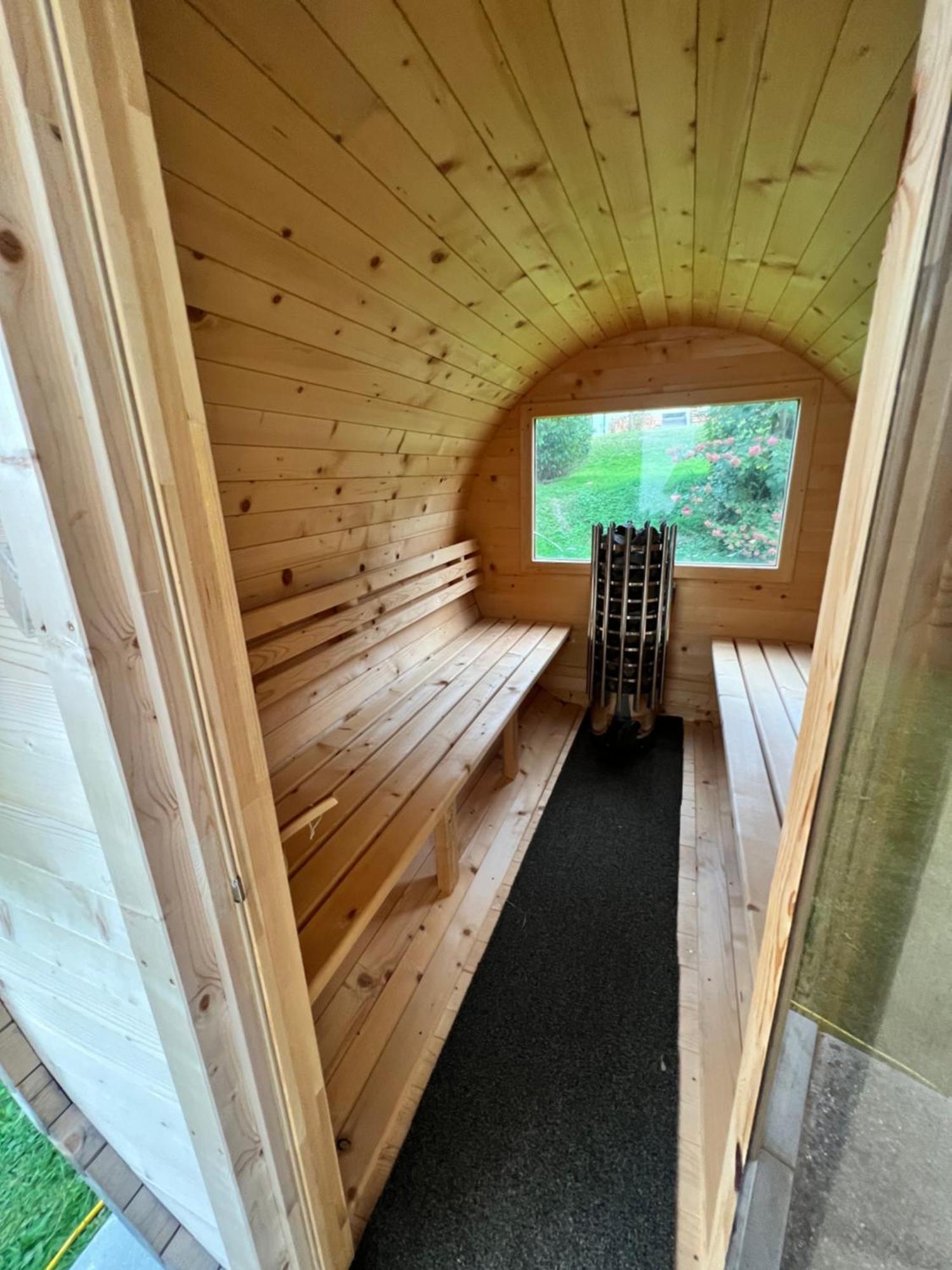 Ferienwohnung Gamsbock Panorama View Balkon, Gartensauna, Garten, Grillplatz Stumm Bagian luar foto